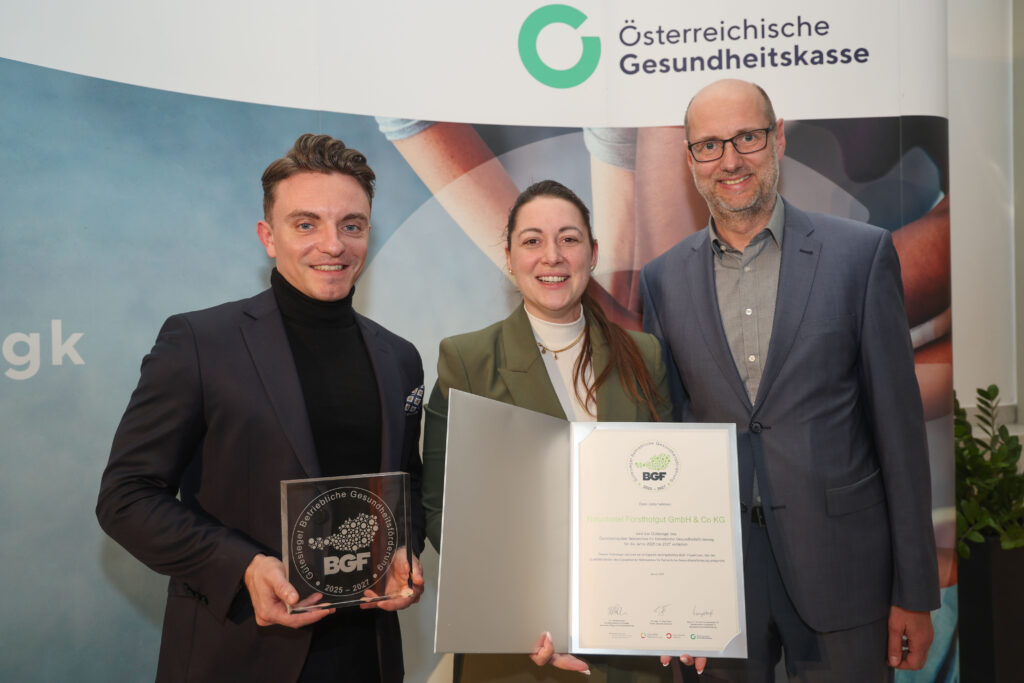 BGF Gütesiegelverleihung an das Naturhotel ForsthofgutFoto: ÖGK/APA-Fotoservice/Franz Neumayr